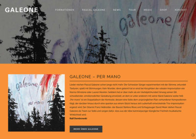 Galeone Jazz Formationen – Website