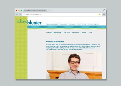Roland Blunier Psychotherapeut – Website