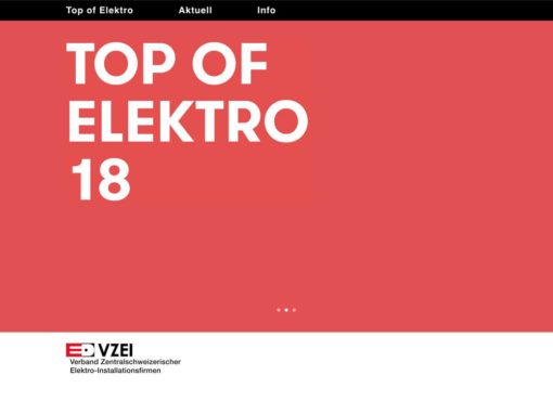 Top of Elektro – Website