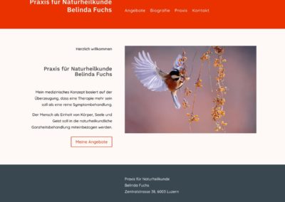 Website Belinda Fuchs Naturheilpraxis